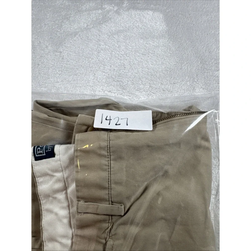 Polo Ralph Lauren Prospect Pants Mens Khaki Cotton Flat‎ Front Chino Size 38x30